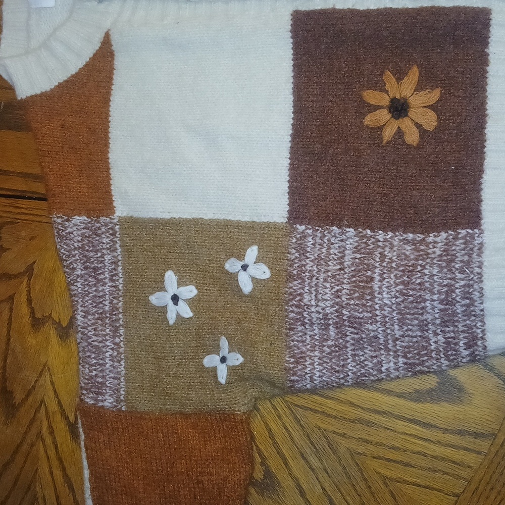 ' Multicolor Patchwork Cardigan - Picture 2 of 3